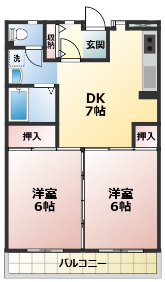 あとらす市川の間取り