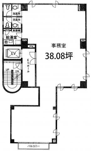 墨田区両国２丁目の事務所の間取り