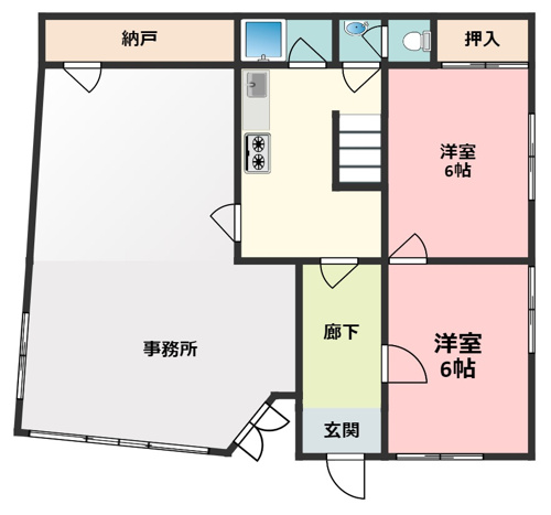 柏原貸事務所付住宅の１ 柏原駅 国道沿い 丹波市 篠山市の物件情報なら不動産のマツイ
