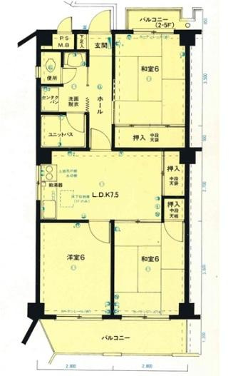 【間取り】 | 間取は３DKになります。