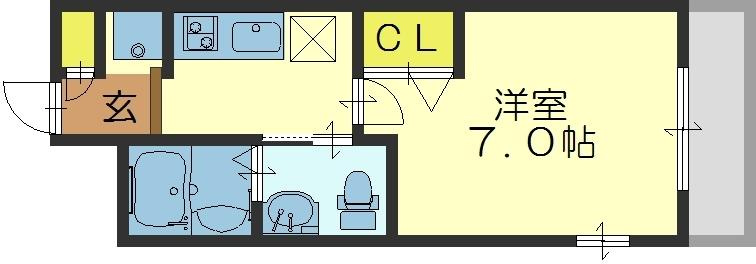 M’プラザ小阪駅前の間取り