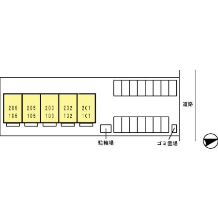 モナリエ中西の区画図