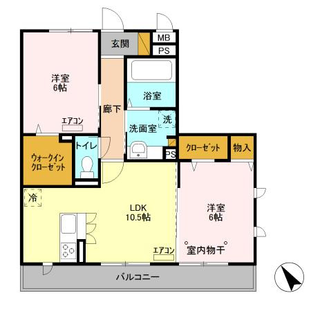 アヴァンギャルド　本八幡の間取り