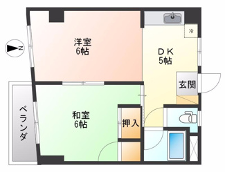 【間取り】 | リベール根岸 | リベール根岸　入谷駅から徒歩５分・鶯谷駅から徒歩９分の好立地！柳通りから少し中に入った場所にあり静かな環境！鉄筋コンクリート造の外観タイル張りマンション！１９８８年１月築の５階建て。ペット飼育可！