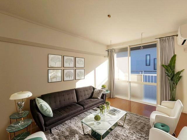 コーポセンチュリーの居間・リビング|CGで家具等を配置したものです。実際に家具等は含まれません。