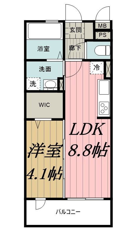 ヴィラリッツⅢの間取り