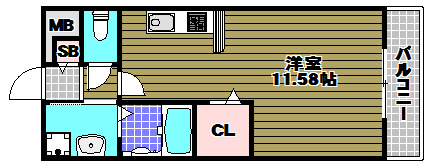 アンプルールクラージュサピエンスの間取り