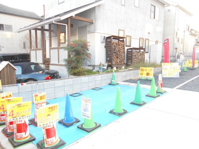 【駐車場】 | 野田　五木新町　全３棟　３号棟　55坪 ラスト1棟 | 2180から1680価格変更　駐車場2台　車種により3台可能。庭付き。らすと1棟。