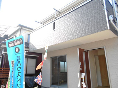 【外観】 | 野田　五木新町　全３棟　３号棟　55坪 ラスト1棟 | 2180から1680価格変更　駐車場2台　車種により3台可能。庭付き。らすと1棟。