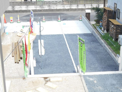 【駐車場】 | 野田　五木新町　全３棟　３号棟　55坪 ラスト1棟 | 2180から1680価格変更　駐車場2台　車種により3台可能。庭付き。らすと1棟。