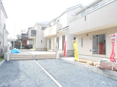 【外観】 | 野田　五木新町　全３棟　３号棟　55坪 ラスト1棟 | 2180から1680価格変更　駐車場2台　車種により3台可能。庭付き。らすと1棟。