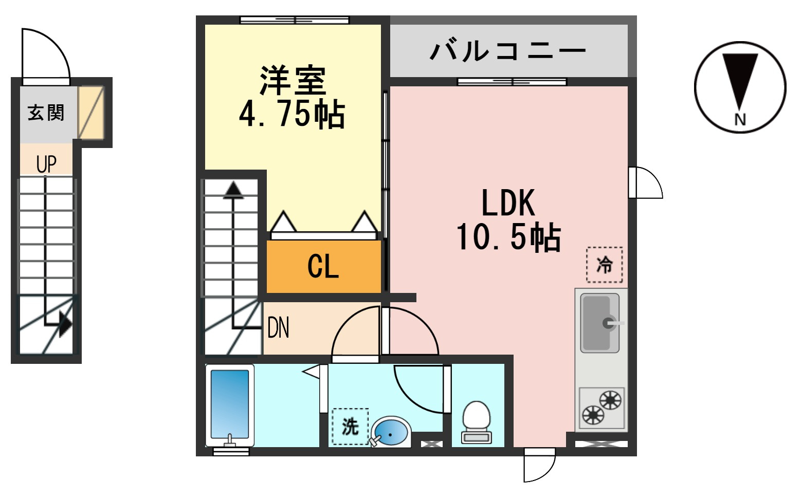 シャルマンフルール Ⅰの間取り