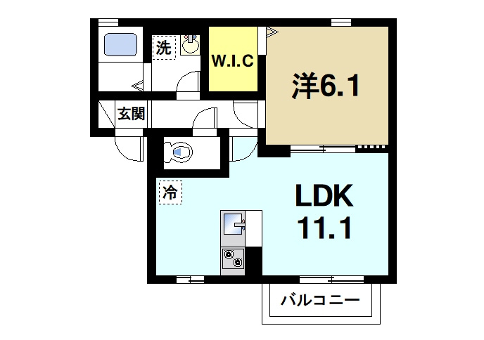 リバーラック　Ａ棟の間取り