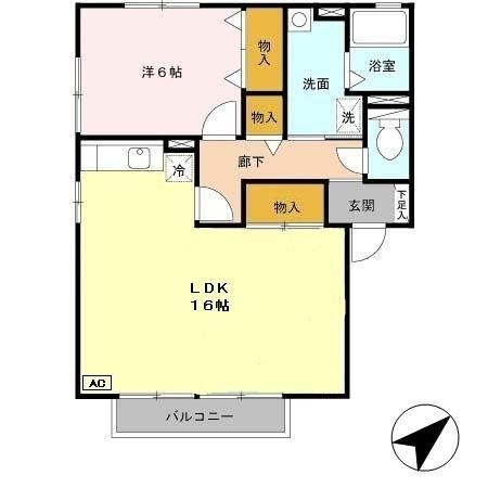 クレールハイムAの間取り