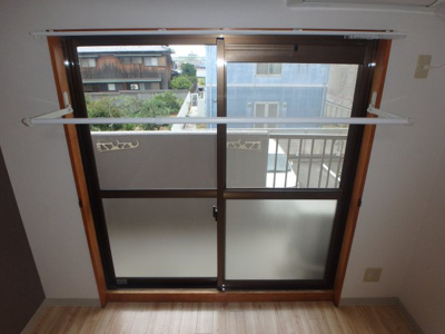 【設備】 | ＳＫマンション | 岡山市北区今　SKマンション　1K　室内物干し