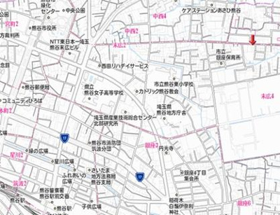 【地図】 | 熊谷市上之区画整理地内売地