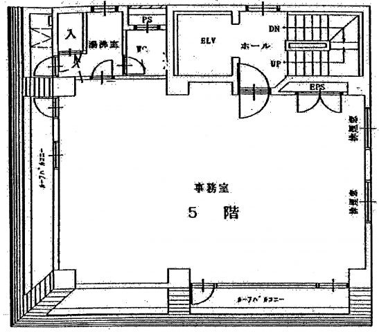 渋谷区渋谷３丁目の事務所の間取り