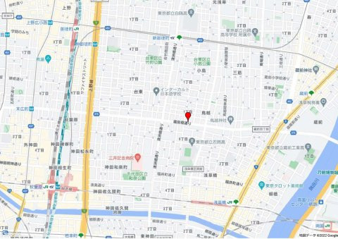 鳥越ミハマビルの地図