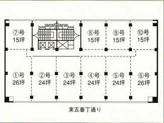 【間取り】 | 第二日本オフィスビル