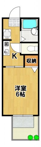 【間取り】 | ゆかりハイツA棟