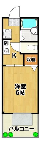 【間取り】 | ゆかりハイツA棟