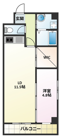 【間取り】 | ピオニー久宝寺