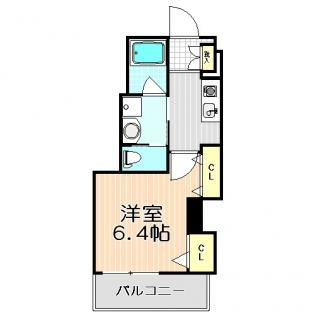 エスティメゾン西天満の間取り