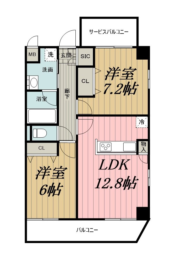 サンパティークの間取り