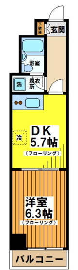 【間取り】 | ダイアパレス幡ヶ谷