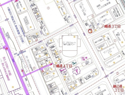 【地図】 | ジョーシンの南に建つ事務所ビル