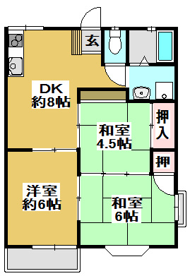 【間取り】 | ルシェール三輪