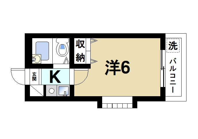 シティパレス21西大寺Part1の間取り|使いやすい間取りです