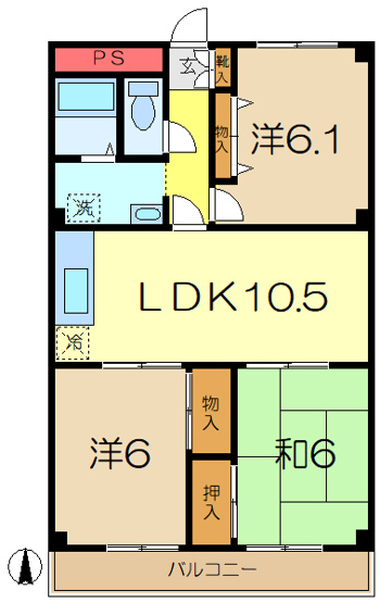 【間取り】 | パークタウンサニーヒルズ