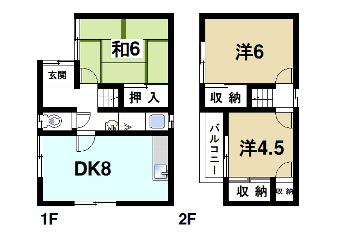 大西一戸建（598）の間取り