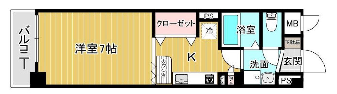 ポコアポコ明石鍛治屋町三番館の間取り