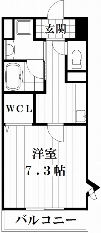 【間取り】 | エスト・ドミール | 反転タイプ