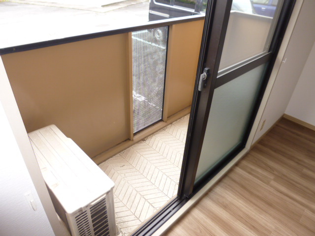 セジュール竹Dのバルコニー