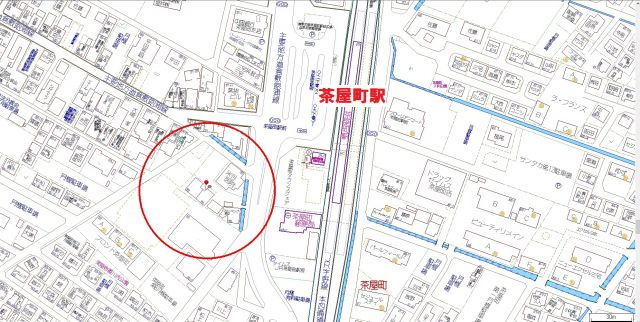 グレイス茶屋町駅前 Aの地図