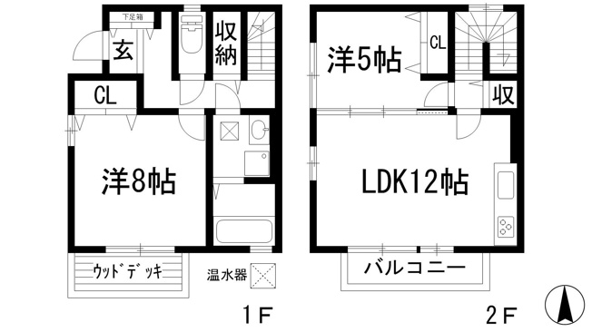 【間取り】 | シャロンタウンハウス２　Ａ棟