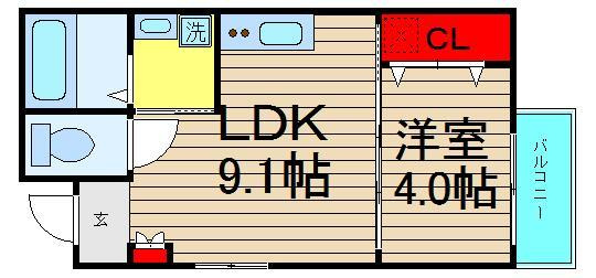F maison 住之江の間取り