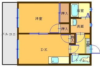 【間取り】 | コーポスタートⅢ