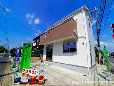 【外観】 | 伊奈町栄4丁目/新築分譲住宅全1棟 | 北足立郡伊奈町近辺での最新物件情報：大好評のあの物件「伊奈町栄4丁目/新築分譲住宅全1棟」。建物面積が78.66平米あるので、スペースも十分で生活のしやすい広さ。新生活をこの1990万円の物件で。