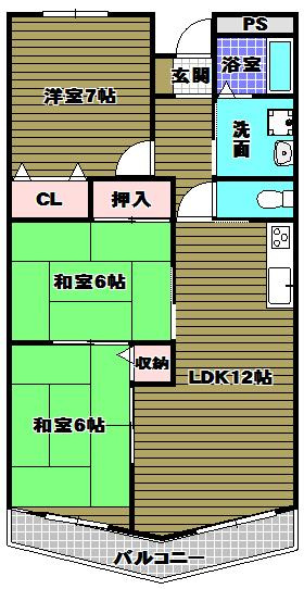 日吉マンションの間取り