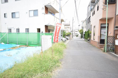 【前面道路含む現地写真】 | MLH藤沢５棟（NO.2）-建築条件無し売地（土地）