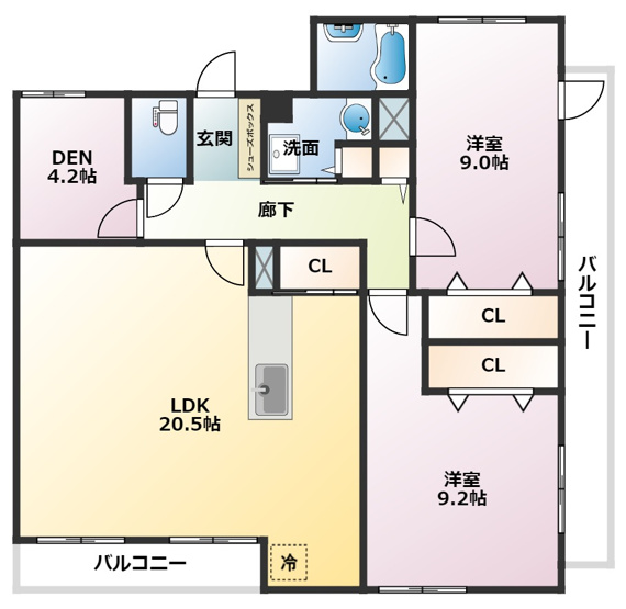 【間取り】 | ブラゾーネ芦屋