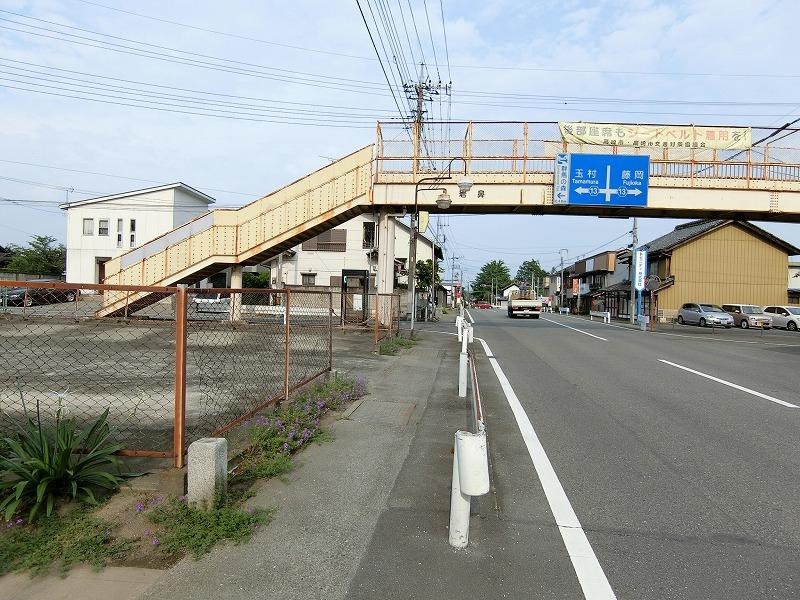 高崎市岩鼻町　売地の前面道路含む現地写真