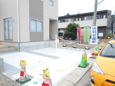 【駐車場】 | 野田市　五木新町　全3棟　1号棟　45坪 | 2480から2380から2280万円に価格変更。５ＬＤＫ。駐車2台。