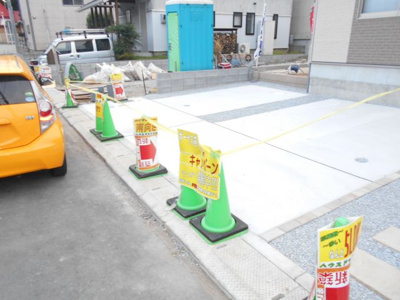 【駐車場】 | 野田市　五木新町　全3棟　1号棟　45坪 | 2480から2380から2280万円に価格変更。５ＬＤＫ。駐車2台。