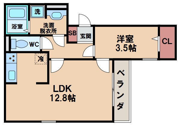 【間取り】 | LA MAISON VERTE 西田辺