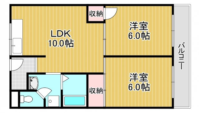 滝谷ユタカハイツの間取り